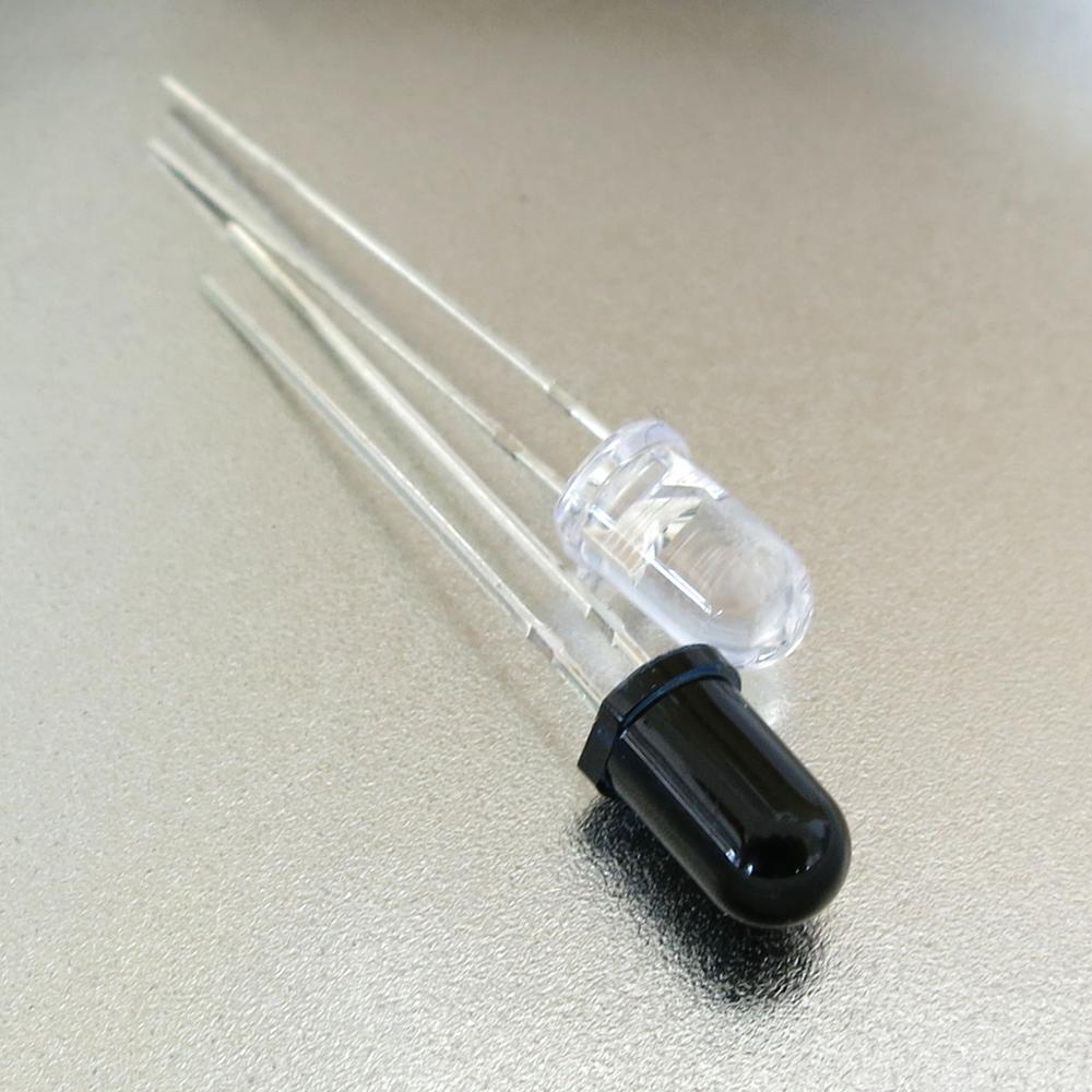 5MM infrarot paar rohr (1 paar) fernbedienung modul zubehör runde kopf LED typ fernbedienung photodiode 5 setzt
