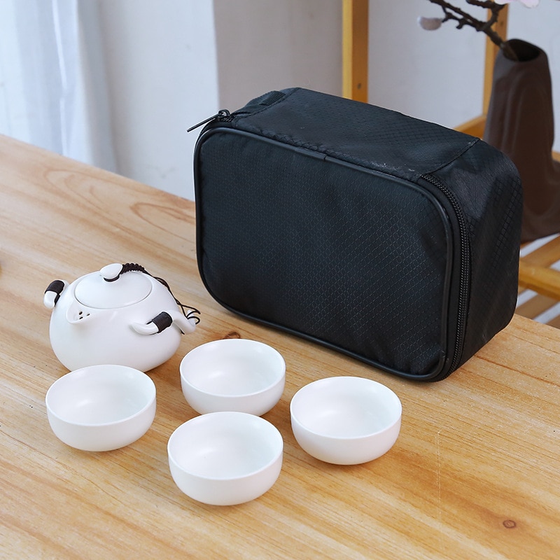 Ceramic teapot kettle gaiwan Chinese Travel Ceramic tea cup for puer chinese tea pot portable tea set drinkware: 05