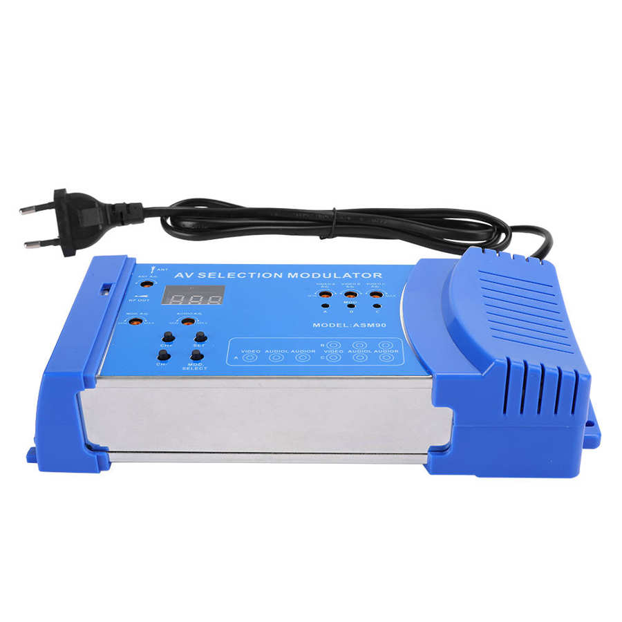 Modulador Digital doméstico AMS90 AV opcional, convertidor portátil estándar VHF UHF PAL para la UE, 100-240V