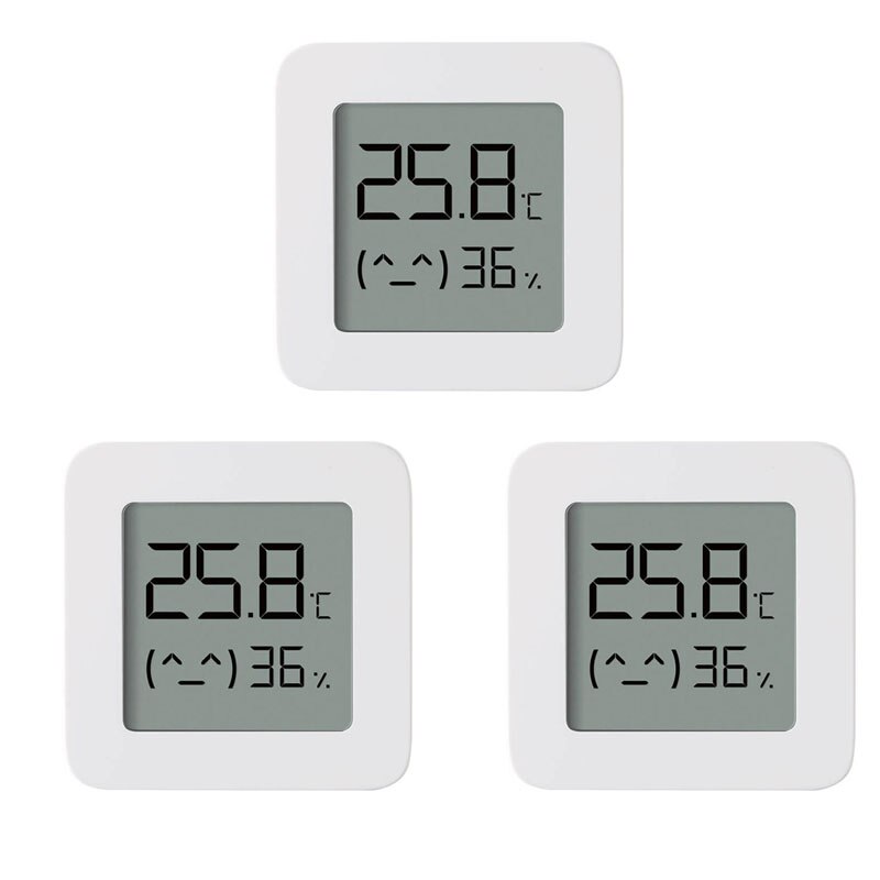 Termômetro digital xiaomi mijia, compatível com bluetooth, sem fio, inteligente, elétrico, aplicativo: 3pcs