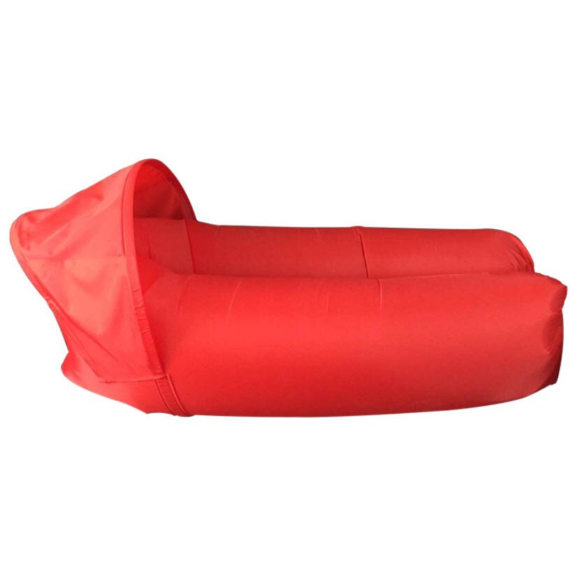 kids toys Outdoor Garden Sofas Waterproof Inflatable bag lazy camping Sleeping Air bed Adult Beach Shade Chair Fast Folding: Red