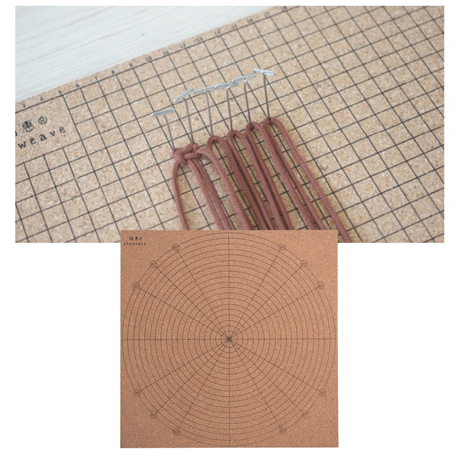 Kurk Houten Macrame Board Voor Diy Vlechten Beveiligen Knopen Koord Armband