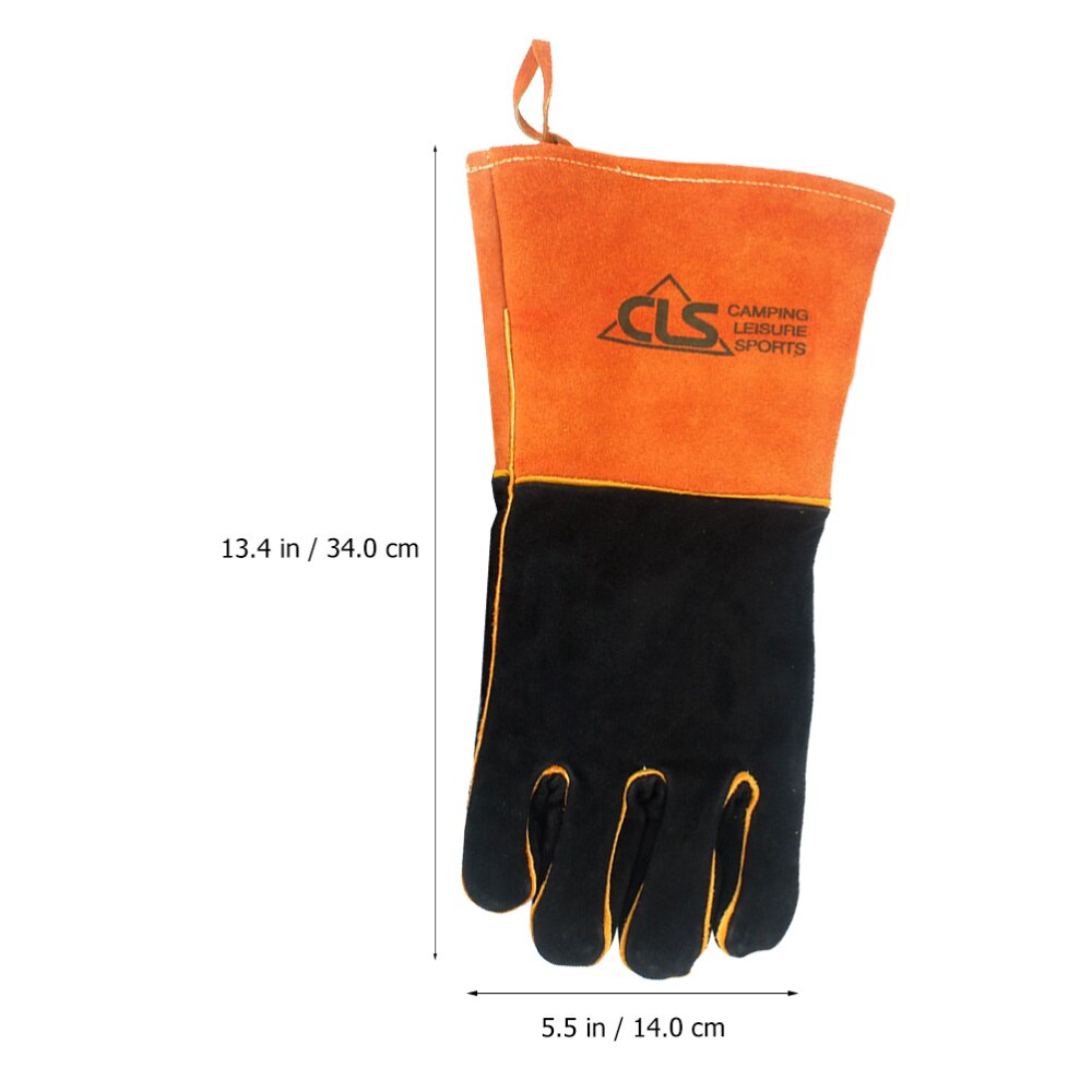 Guantes protectores resistentes para acampada, resistentes al calor, profesionales, para barbacoa, aislamiento térmico, Camping, 1 par