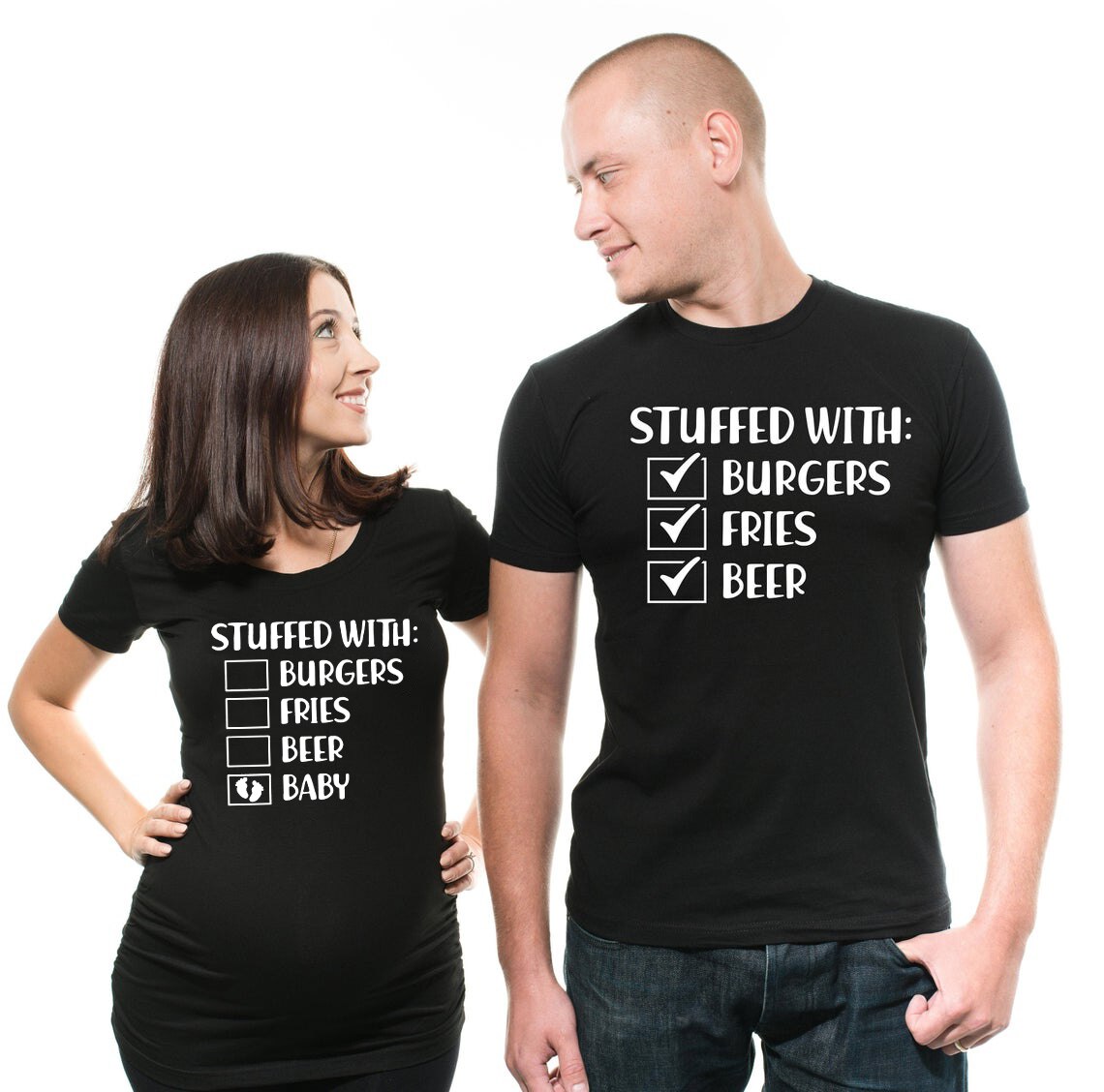 Pregnancy T-shirt Couple T-shirts Funny Maternity Shirts Cute Couple Pregnancy Shirts Pregnancy Announcement Shirts
