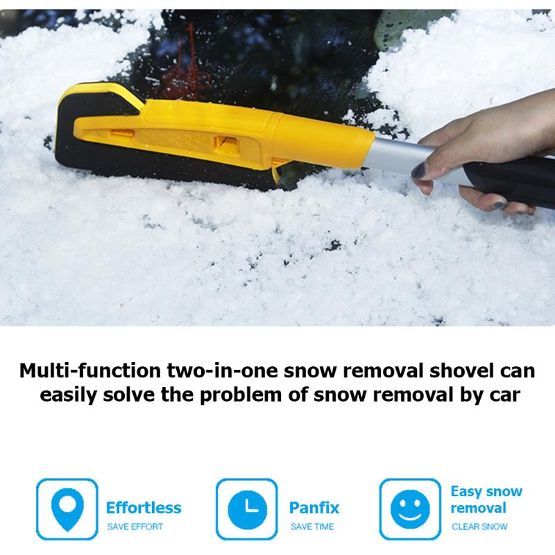 Afneembare Voorruit Sneeuw Borstel Klassieke Kleuren en Eenvoudige Duurzaam Ijskrabber Winter Auto Sneeuw Removal Tool