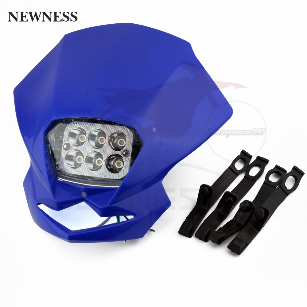 Universal Motocross faros LED lámpara Enduro para KLX KDX RMZ DRZ DR XR YZ CR EXC XCF SMR
