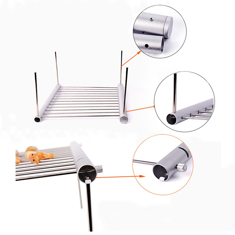 Mini Barbecue de poche pliable en acier inoxydable 2022, accessoires portables pour utilisation en parc à domicile, outils de Camping en plein air