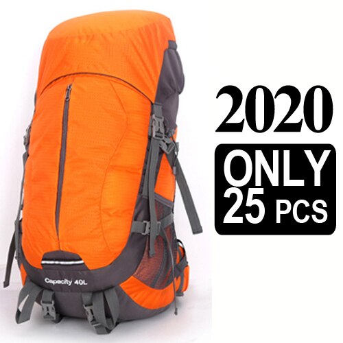 Backpack 40L Internal Frame Ultralight Waterproof Outdoor Mountaineering Hiking Traveling Climbing Camping with Rain Cover