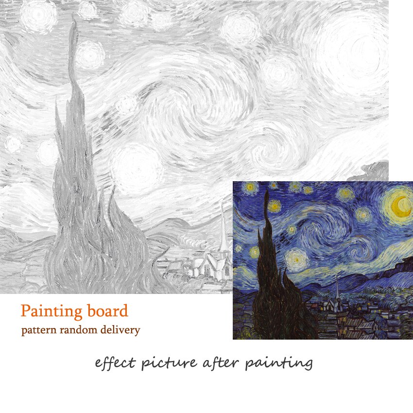 Painting Board 30x40Cm Practice Paint Paper Gradient Pattern Sketchpad Great For Students Or Kids Crafts Pattern Random