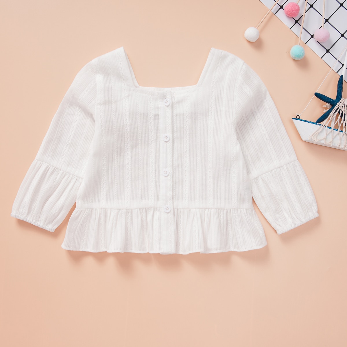 Camisetas blancas de encaje para bebés, bebés, niñas, invierno, primavera, Otoño, camisetas base para niños, blusas de manga larga, ropa de algodón 0-3 y
