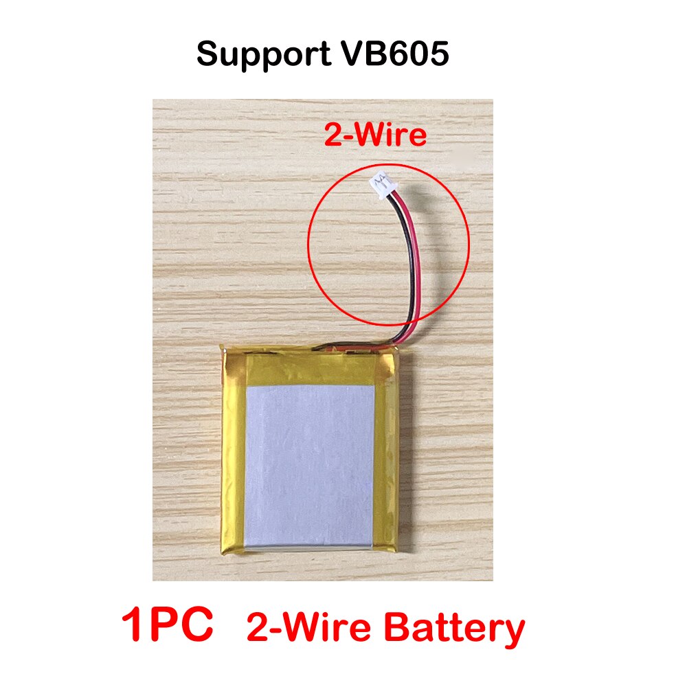 batteries Polymer lithium battery 3.7V 750mAh/650mAh Rechargeable Battery for Video Nanny Baby Monitor VB601 VB603 VB605: 2-Wire for VB605