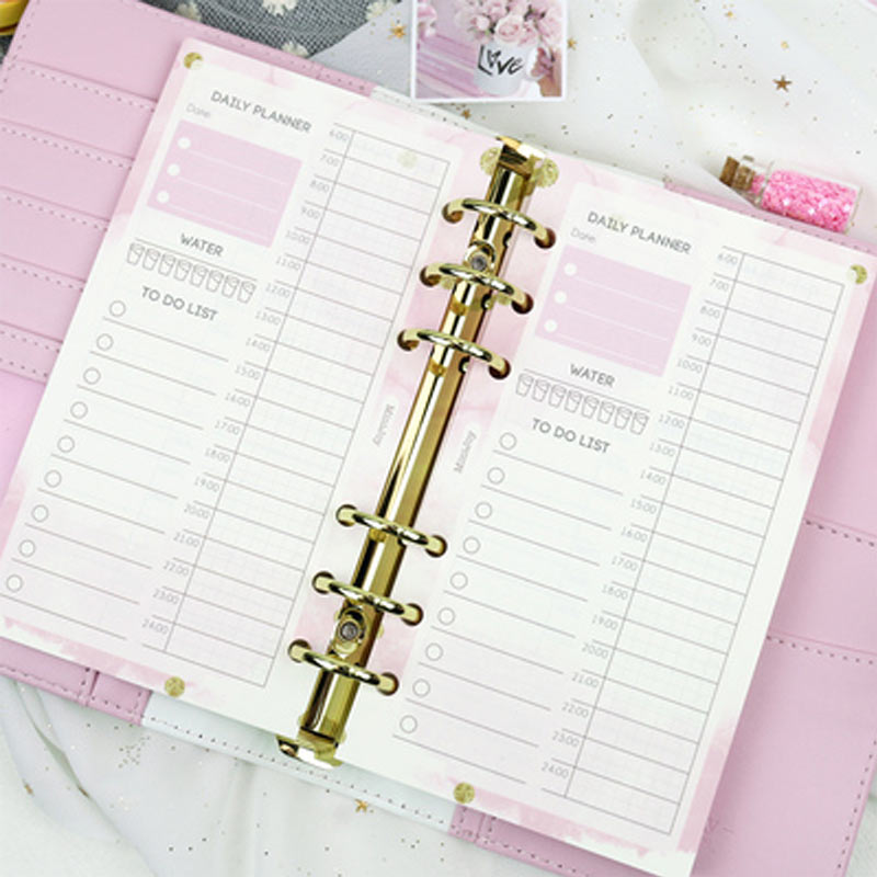 Yiwi 40 SHEET Fantasy Diary Plan Timeline Filler Pages A5/A6 Spiral Notebook Filler Paper For Filofax Diario Planner Inner Pages
