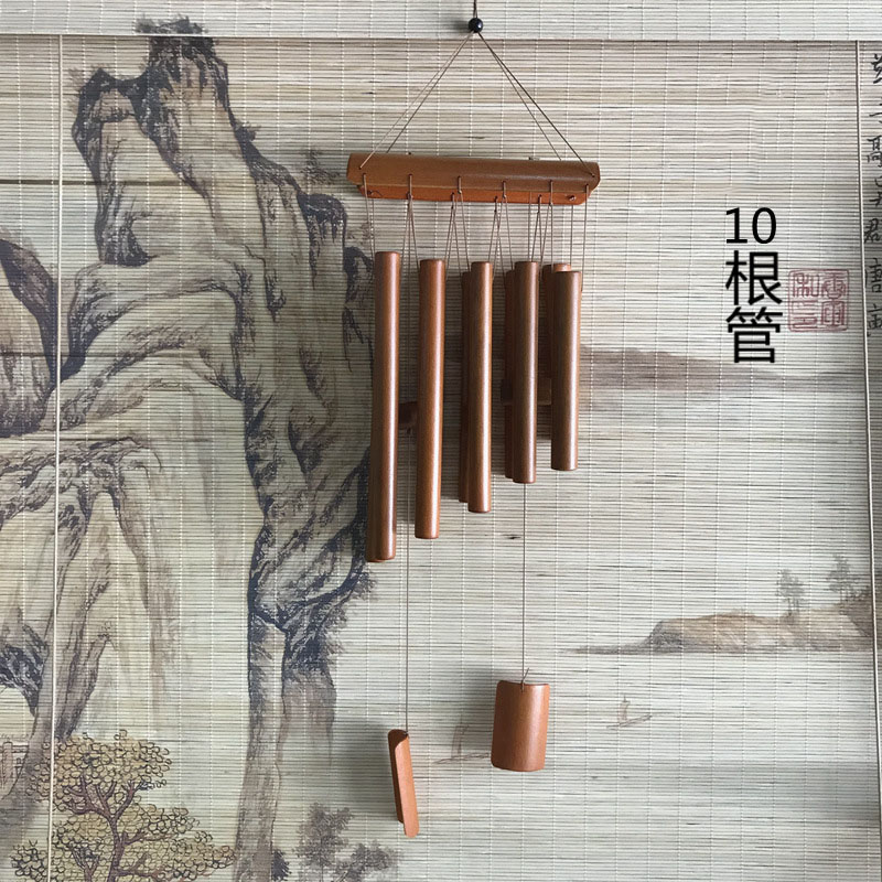Japansk stil lykke ringetoner bambus vindklokke rør udendørs hængende klokker ornamenter udendørs gård have ornamenter  la520: Stil 12