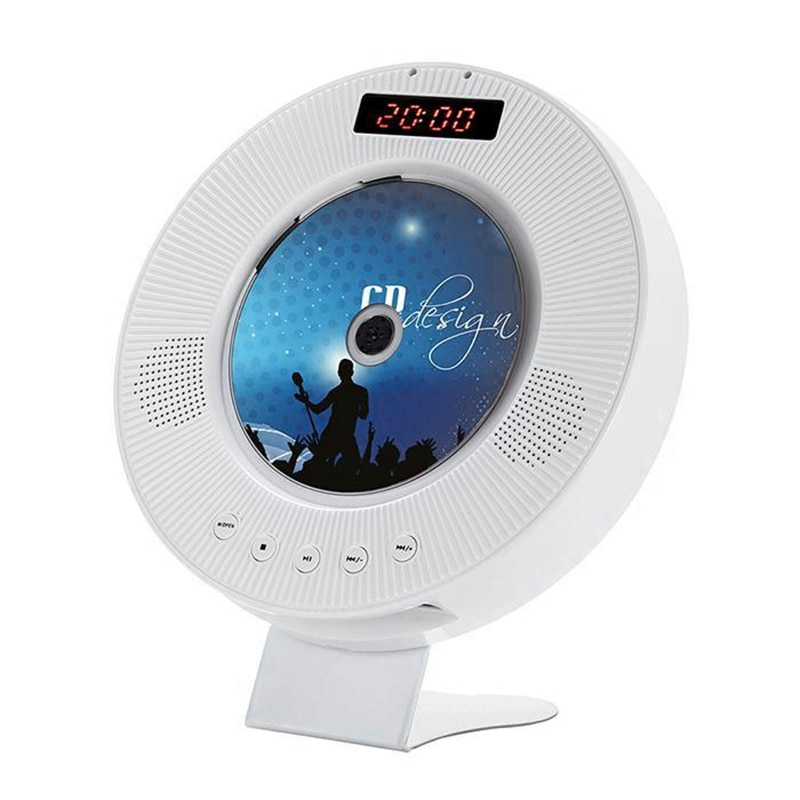 Wall Mounted CD Player Surround Sound DVD MPlayer Hifi FM Radio Bluetooth Portable Music Player Remote Control Support USB TF Ca