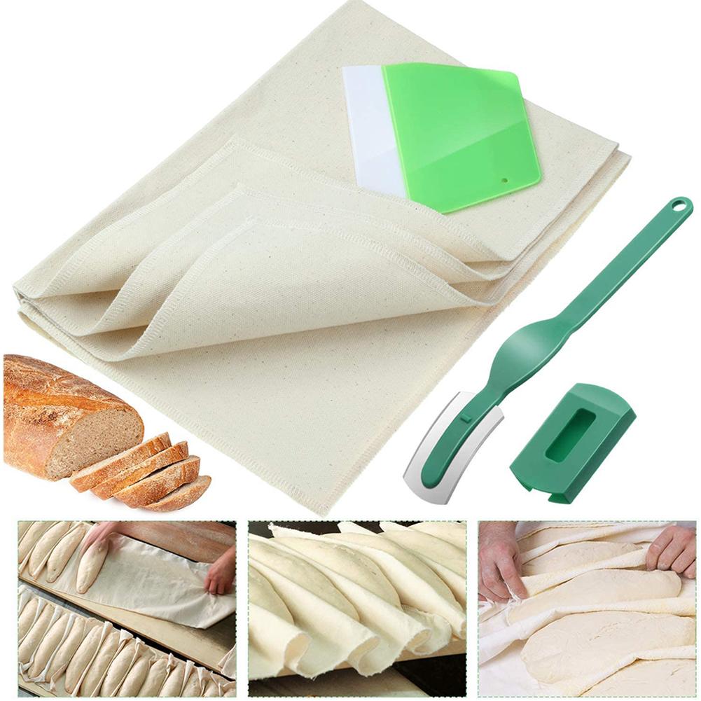 French Baguette Baking Tools Kit Thicken Durable With Proofing Linen Cloth Fermented Couche Baking Supplies
