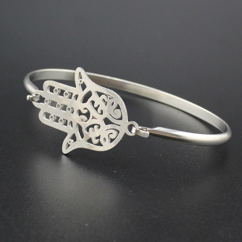 Hapiship Gold Farbe Edelstahl Herz Runde Liebe Armreif Armband Für Frauen Männer Schmuck Pulseras Mujer Brazaletes BX35: BX02 Silver