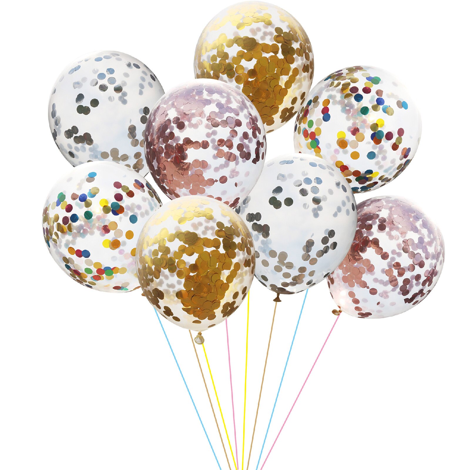 Goud Folie Confetti Transparante Ballonnen Goud Folie Confetti Latex Ballon Party Bruiloft Verjaardag Ballonnen Baby Shower Decoratie