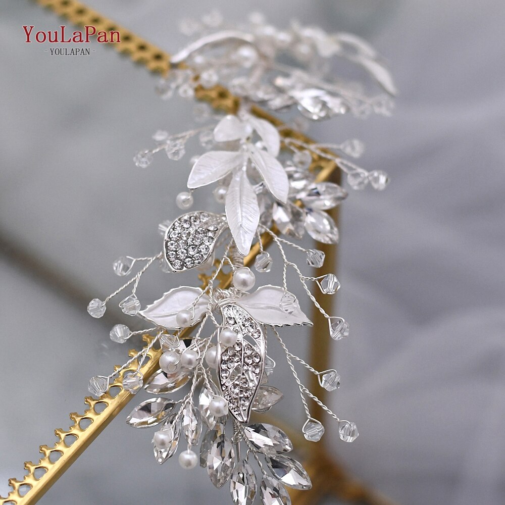 YouLaPan SH272 Braut Gürtel mit Strass Hochzeit Gürtel für Braut Kleid Gürtel Hochzeit Kleid Schärpe Elfenbein Taille Metall Gürtel
