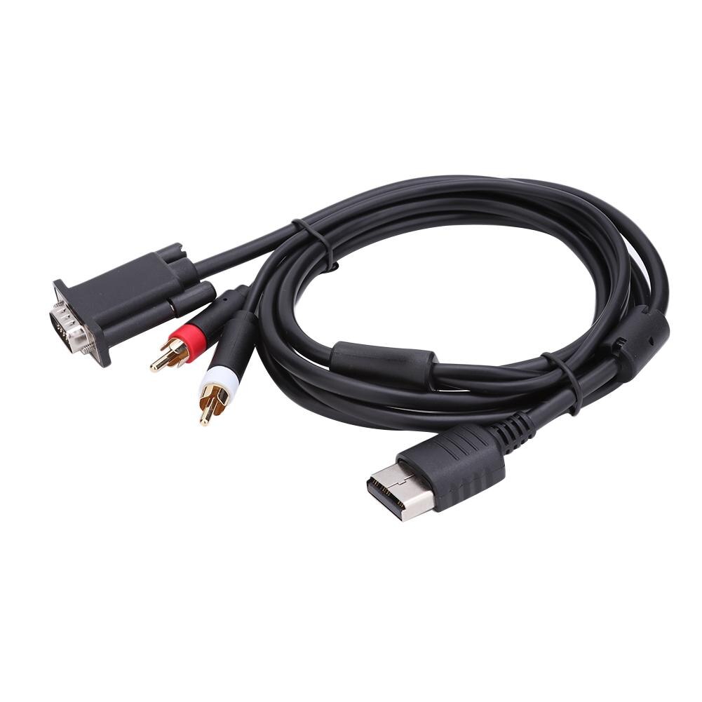 High Definition VGA Cable RCA Sound Adapter HD Box Cable sound with gold-plated RCA connector for Sega Dreamcast Games Accessory