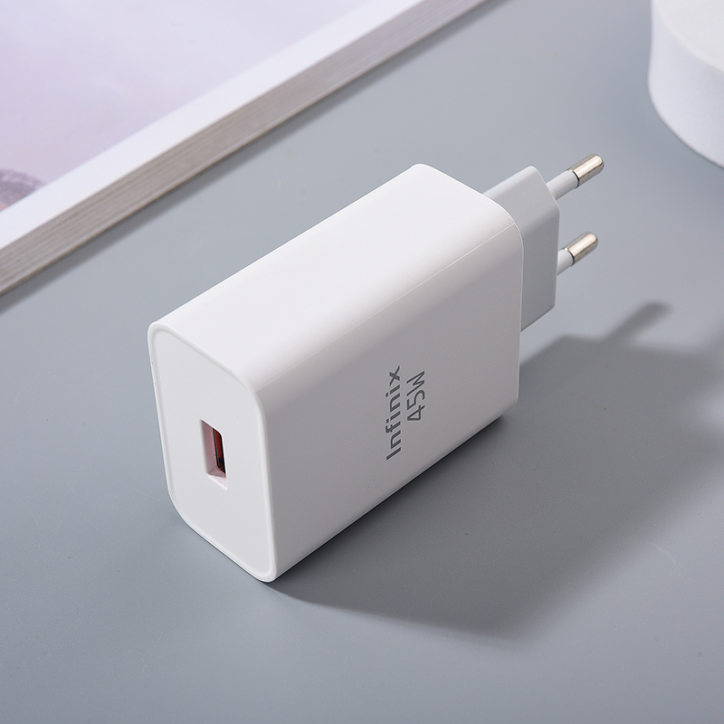 Infinix-Carregador USB Original, 45W, Carregamento Super Rápido, Adaptador UE, Compatível com Note 40, 30 Pro, Zero, 30, X, Hot 40, 30 Pro, 30i, 40i, 12i