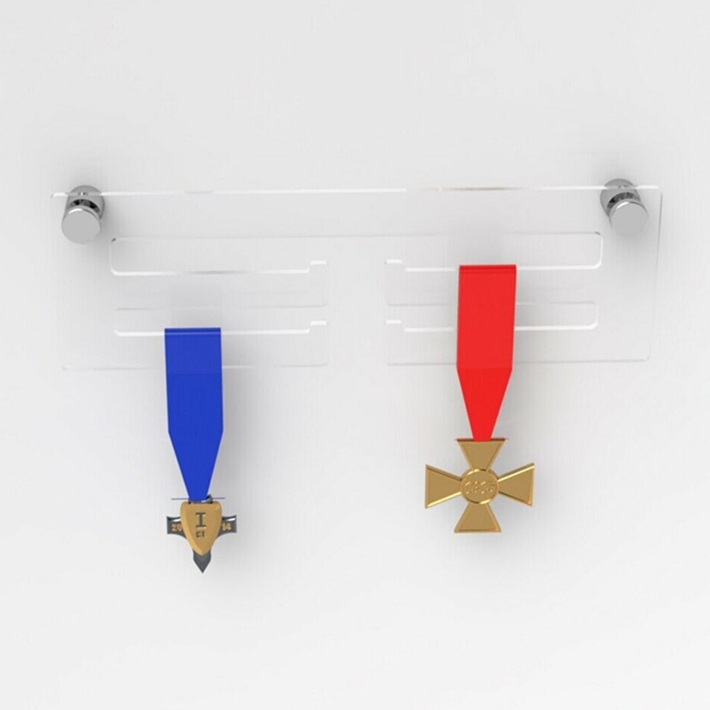 Marathon Sports Acrylic Medal er, Medals er Display Wall Holder Rack Sport Gym Running Swimming Sports Awards Hangers: Clear