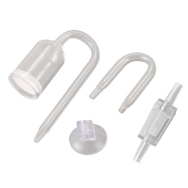 CO2 Diffuser Aquarium Fish Tank Bubble Reactor CO2 Regulator System Kit for Plants Atomizer Reactor Solenoid with Check Valve: Default Title