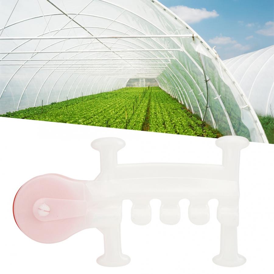 Greenhouse Fixing 10pcs Plastic Farm Greenhouse Fix Tool Kit Anti-Rollover Fixing Pulley Device Parts Greenhouse Fix Tool Kit