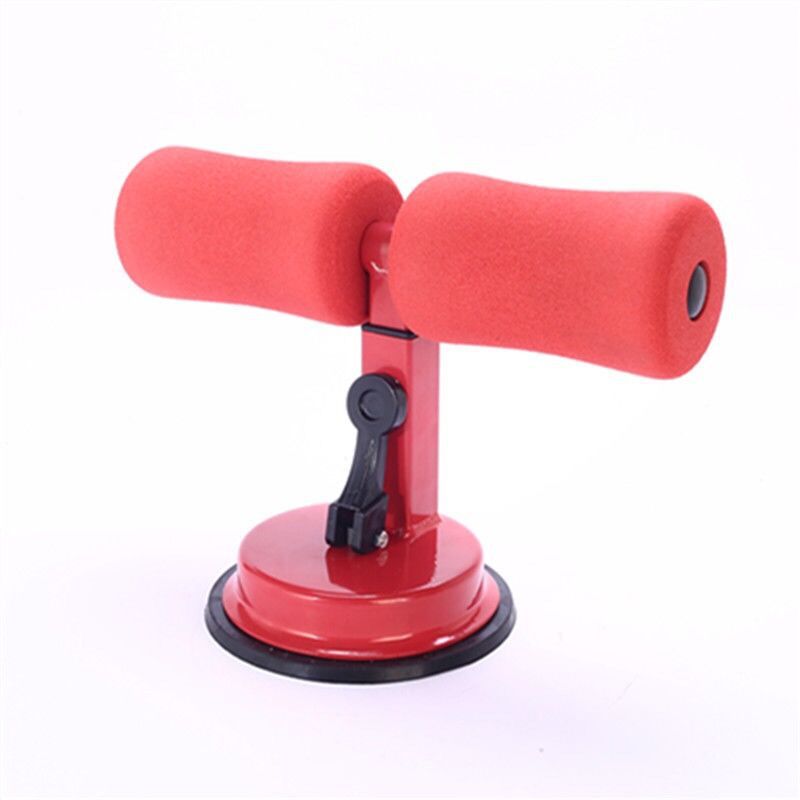 Treinamento muscular sentar-se barras suporte abdominal núcleo fitness sentar-se barra antiderrapante fundo seguro esponja design acolchoado situp assist bar: Vermelho