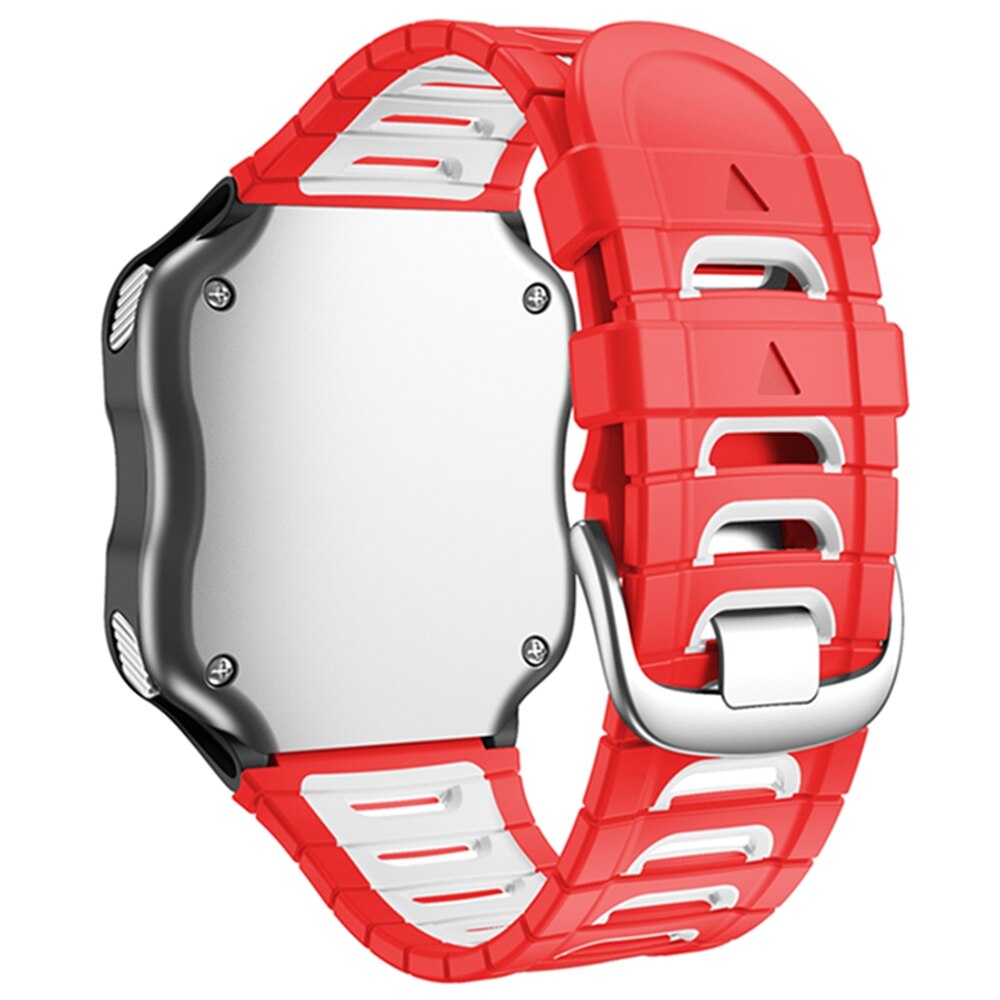 Jker siliconen horlogeband voor garmin forerunner 920xt polsband hardlopen zwemmen fietsen training sport horlogeband: Rood zwart