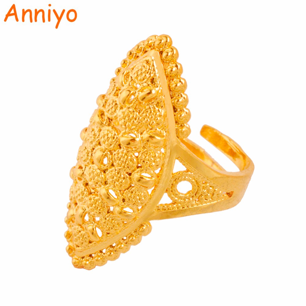 fluctueren Complex microfoon Anniyo Arabische Gouden Kleur Gratis Grootte Ring Voor Vrouwen/Tiener,  midden-oosten Dubai Bruiloft Sieraden Ethiopische Afrikaanse Party #093806  – Grandado