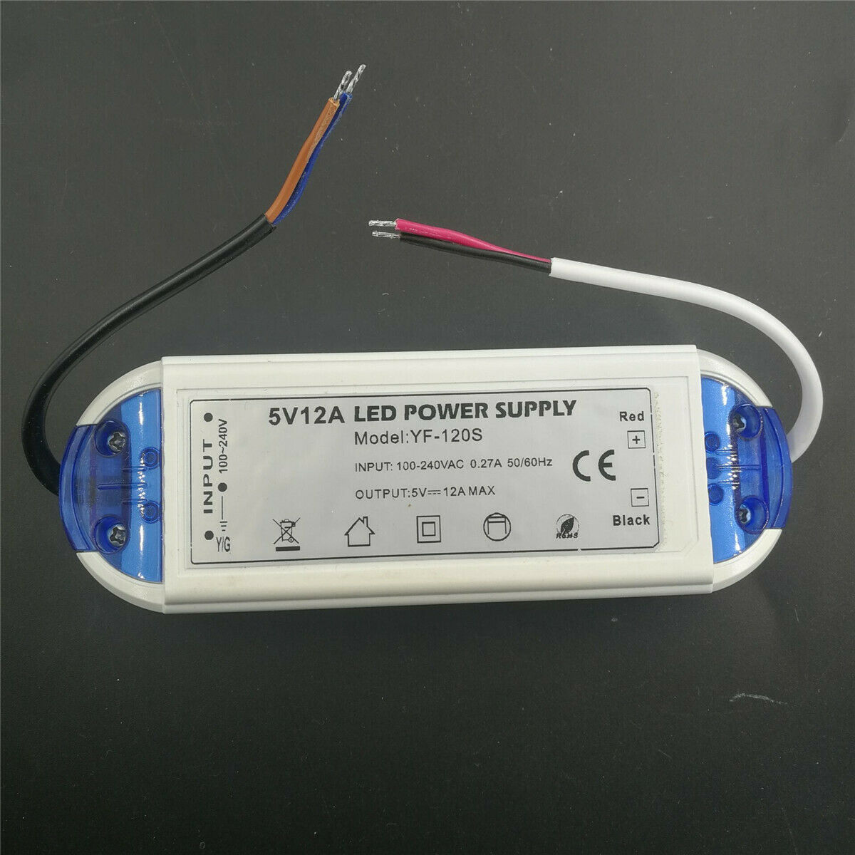 LED-voeding 5V 12A 60W 100W 110V 220V AC naar DC LED-stripvoeding