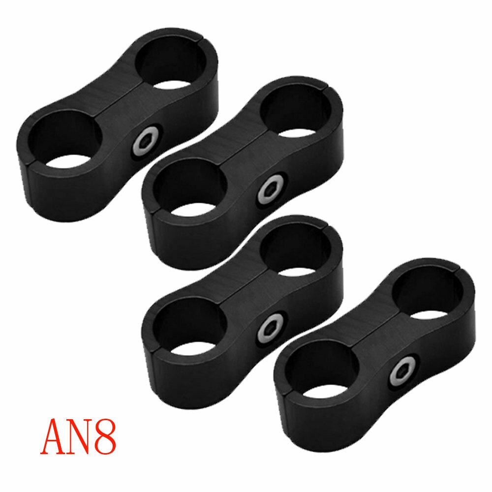 4Pcs/Set 6AN 8AN 10AN 12AN Hose Separators Braided Hose Separator Clamp Fitting Adapter For Oil Fuel Hose Line
