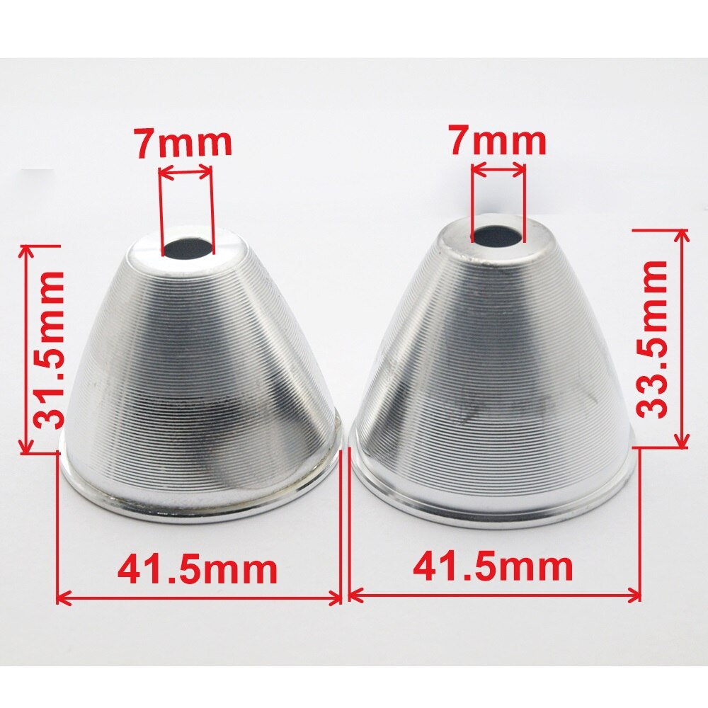 1Pcs Aluminium Led Zaklamp Reflector Condensor Cup Weerspiegelen Cap Dia 41.5Mm