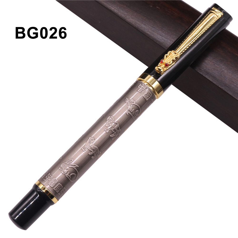 Vulpen Heilige Glyph Bocht Relief Kalligrafie Art Pen Kalligrafie Pen De Waren Twee Nib Extra Twee Pen tips: BG026