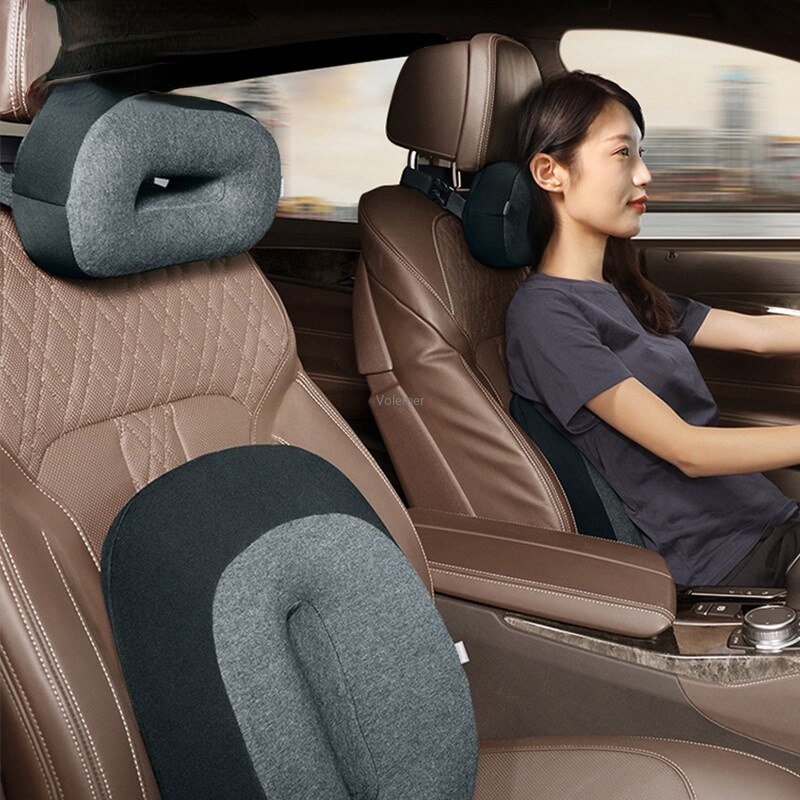 Xiaomi Baseus Schwimm Auto Taille Kissen Auto Kopfstütze Kissen Hals Speicher Lenden Unterstützung 3D Speicher Schaum Sitzbezüge Auto Styling
