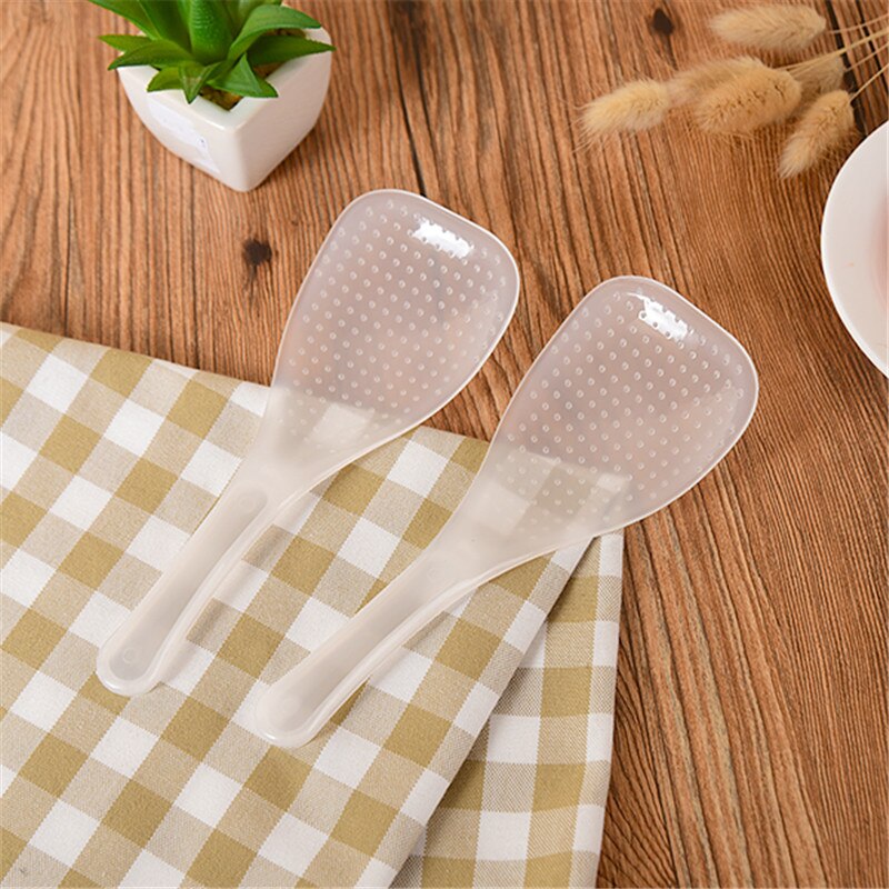 6 Piece Transparent Plastic Rice Cooker Household Rice Spoon Nonstick Rice Shovel Rice Cooker Rice Spoon