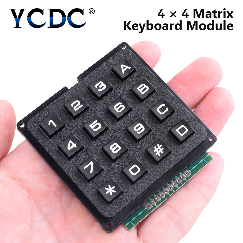 4 x 4 / 3 x 4 matrix tastatur tastatur modul brug nøgle pic avr stempel sml 4 * 4 /3 *4 plastic nøgler switch til arduino controller: 4 x 4