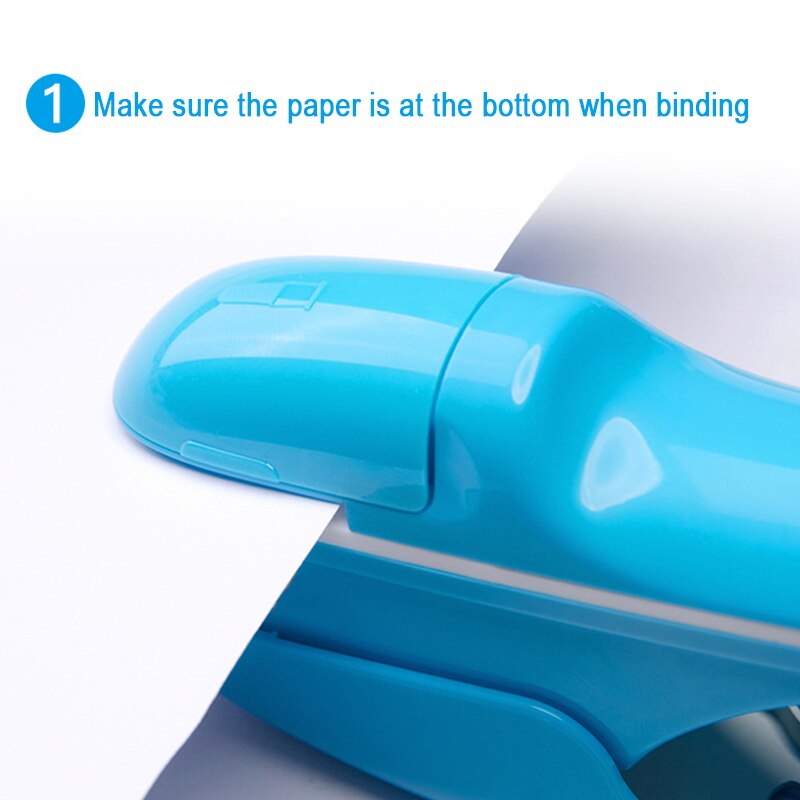 Mini Stapleless Stapler Hand-Held Without Staples Stapler for Home School Office Binding DJA99