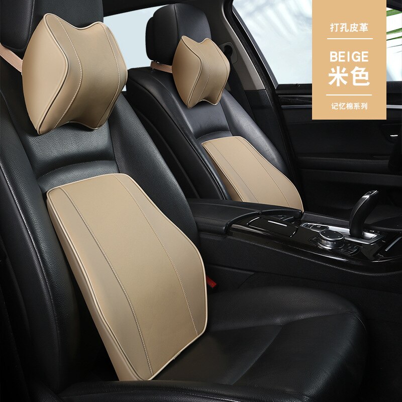 Appui-tête de voiture siège de voiture coussin arrière oreiller voiture cou oreiller coton cou oreiller voiture oreiller taille par mémoire