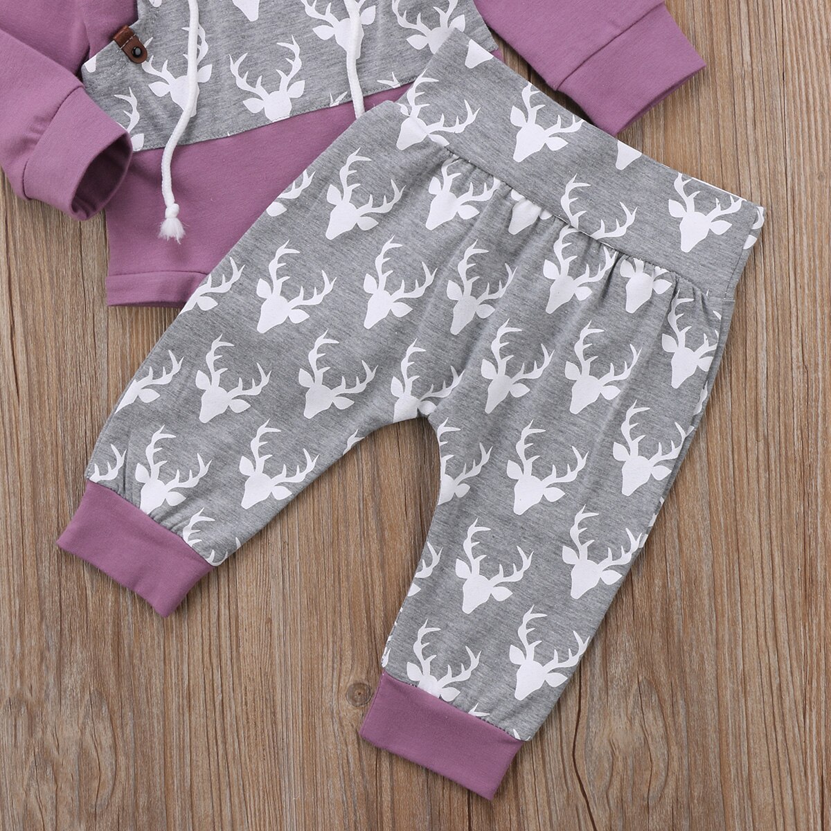 Nyfødt småbørn spædbarn barn baby dreng tøj top hættetrøjer lange ærmer bodysuits lange bukser efterårs outfits 2 stk sæt