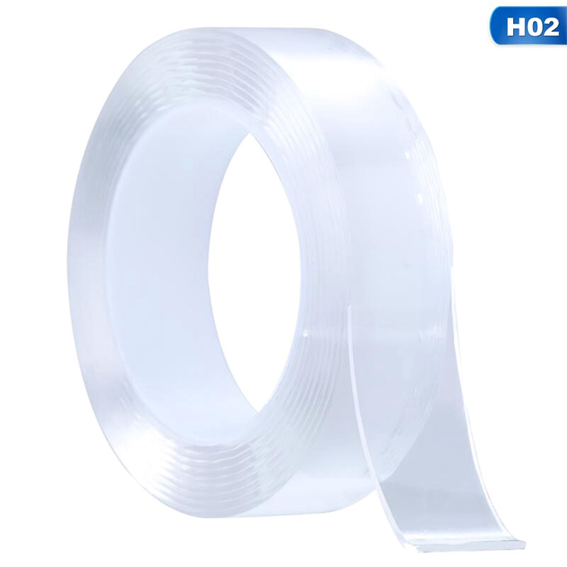Double-Sided Nano Magic Tape Double Sided Tape Transparent NoTrace Reusable Waterproof Adhesive Tape Cleanable Home Gekkotape: transparent 30mm 2M