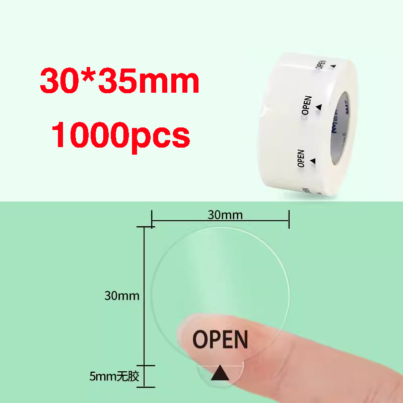 1000 stücke transparente selbst klebende Versiegelung aufkleber Geschäfts verpackungs etiketten verpackungs siegel öffnen Pfeile, sterben leicht abzureißen sind: königlich Blau