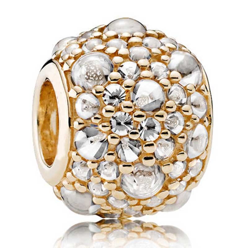 925 Sterling Silver Charm Shimmering Droplet Mosaic Ball Heart Elevated Star Starfish Beads Fit Popular Bracelet Diy Jewelry: 11