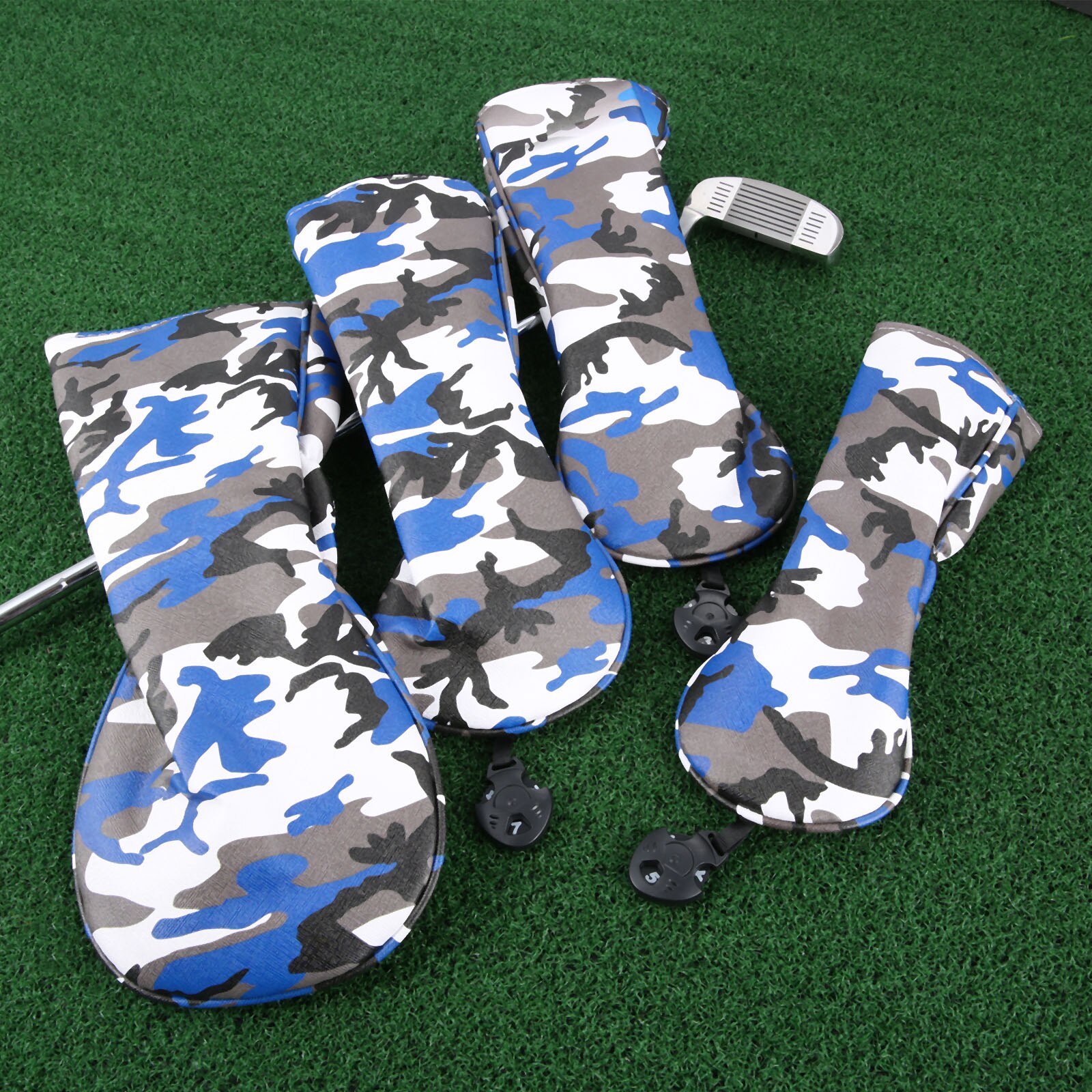 4 stk vanntett pudder golfklubb hodeksett sett . 1, 3, 5,  ut golf tre sjåfør klubb hoder deksel beskytter