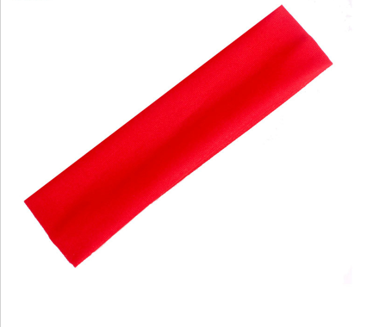 Banda para el sudor Diadema Elasticidad Bandas para el sudor Banda elástica para el cabello Seguridad deportiva Yoga Baloncesto Gimnasio Deporte para hombres y mujeres: Rojo