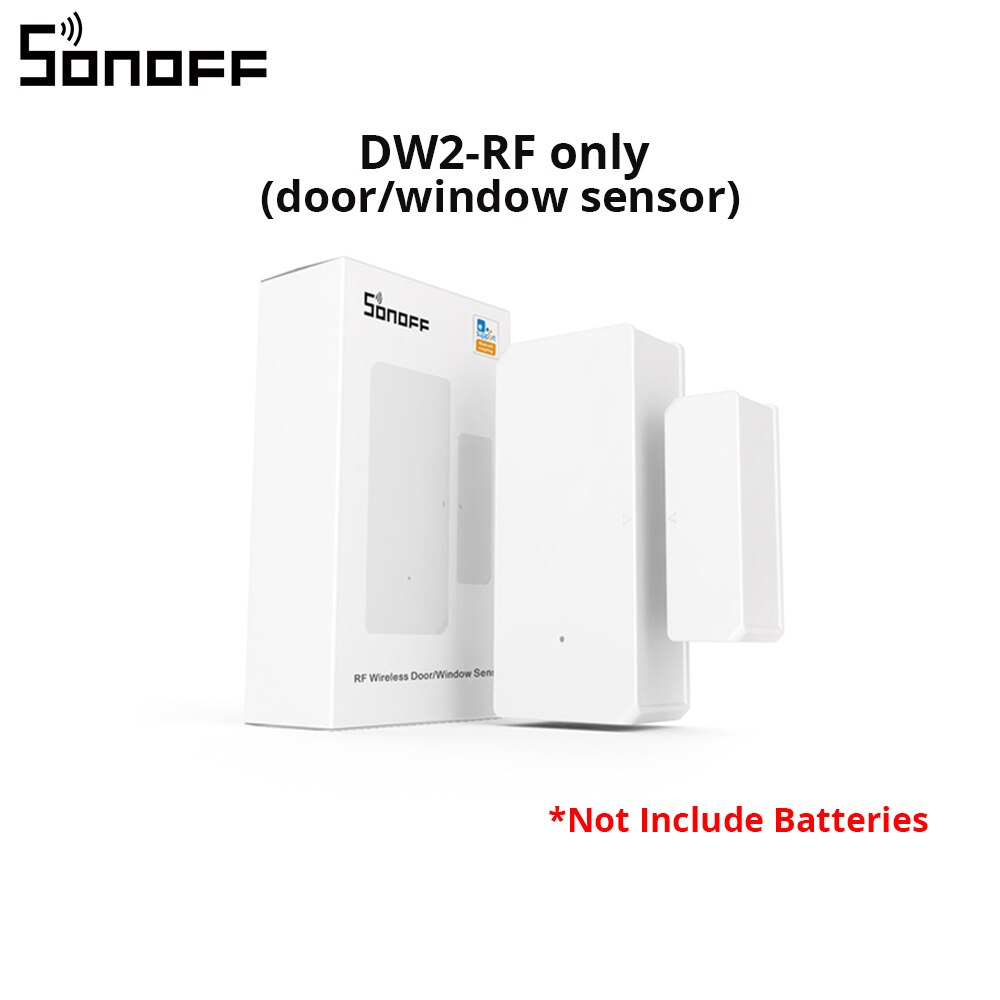 SONOFF RF BridgeR2 433MHz WiFi Signal Converter Door Window Sensor/ Motion Sensor RF Remote Controller Smart Home Alarm System: DW2 RF Sensor