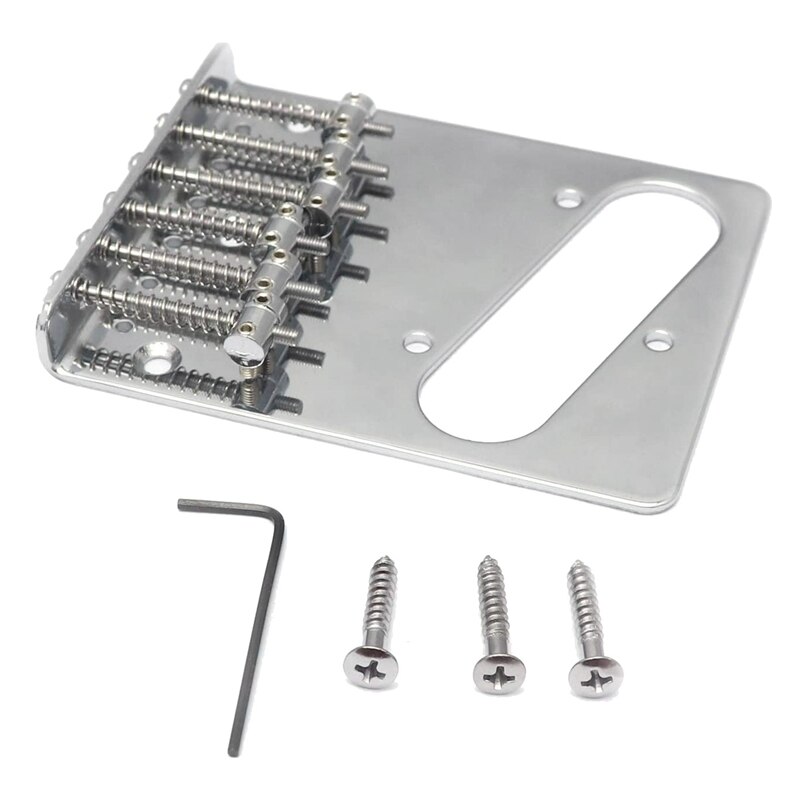 Vintage-style 6 -saiten-sattel-toploader-brücke für telecaster-ähnliche e-gitarren – ersatzteile: Default Title