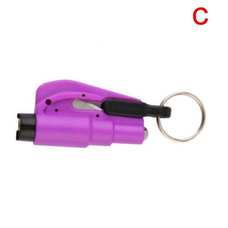 Drie-In-een Veiligheid Hamer Auto Ontsnappen Hamer Artefact Mini Multifunctionele Gebroken Glas Window Breaking Apparaat Voor Auto: Purple