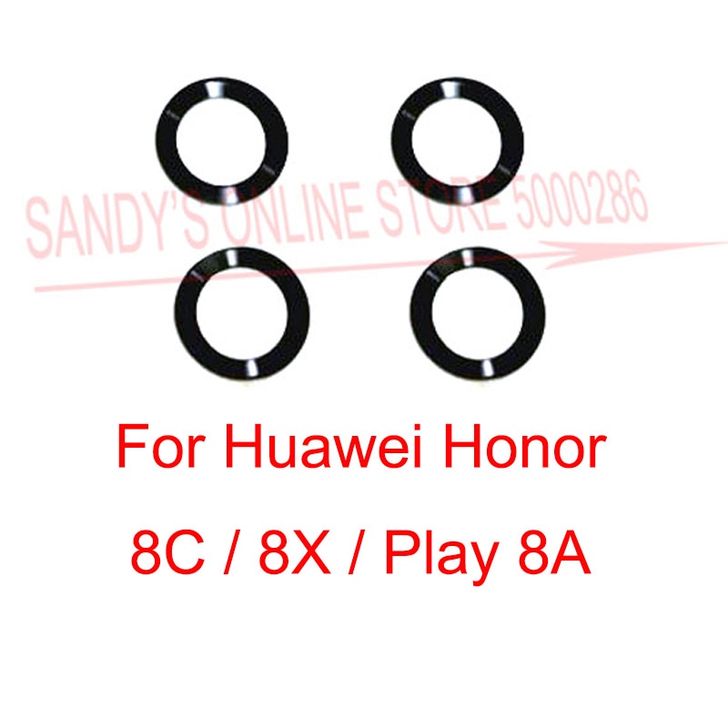 2 Stck Hinten Kamera Glas Objektiv Für Huawei Ehre 8C 8X Spielen 8A Zurück Kamera Objektiv Glas Abdeckung Mit Klebstoff Band Für Honor8X Honor8C