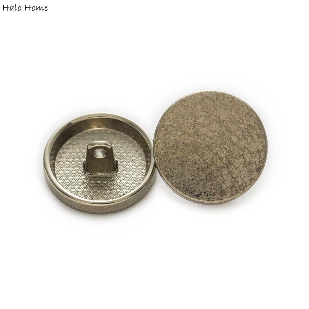 5pcs Round Matte texture Metal Shank Buttons Sewing Scrapbooking Clothing Replace Handword Crafts Accessories Decor 15-25mm: D / 23mm